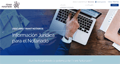 Desktop Screenshot of notariado.tirant.com
