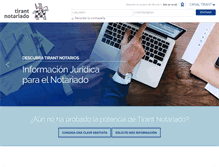 Tablet Screenshot of notariado.tirant.com
